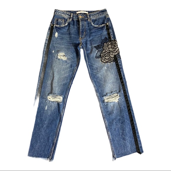 Zara | Women’s Trafaluc Fray Jeans Size 00 - Picture 3 of 7